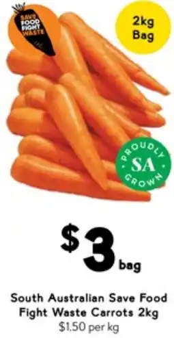 Drakes South Australian Save Food Fight Waste Carrots offer