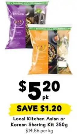 Drakes Local Kitchen Asian or Korean Sharing Kit offer