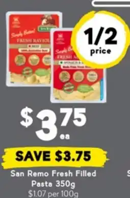 Drakes San Remo Fresh Filled Pasta offer