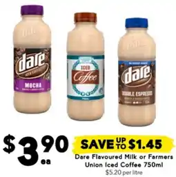 Drakes Dare Flavoured Milk or Farmers Union Iced Coffee offer