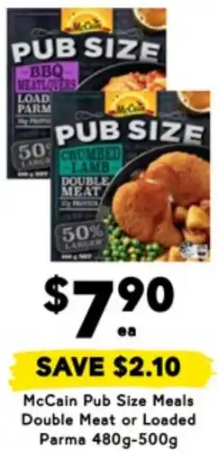 Drakes McCain Pub Size Meals Double Meat or Loaded Parma offer