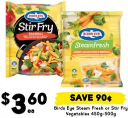 Drakes Birds Eye Steam Fresh or Stir Fry Vegetables offer