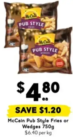 Drakes McCain Pub Style Fries or Wedges offer