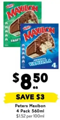 Drakes Peters Maxibon offer