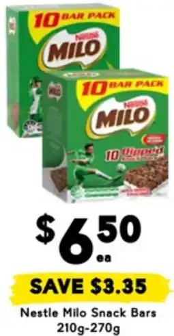Drakes Nestle Milo Snack Bars offer