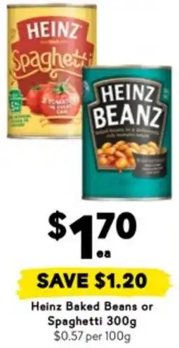 Drakes Heinz Baked Beans or Spaghetti offer