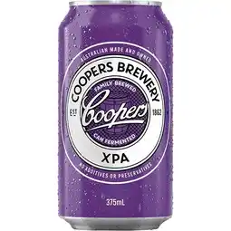 Woolworths Coopers XPA Cans 24x375ml offer