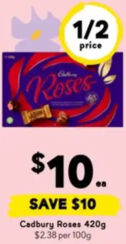 Drakes Cadbury Roses offer