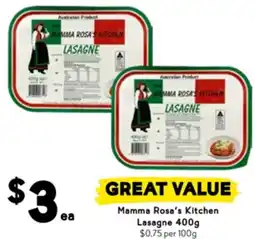 Drakes Mamma rosa's kitchen lasagne offer