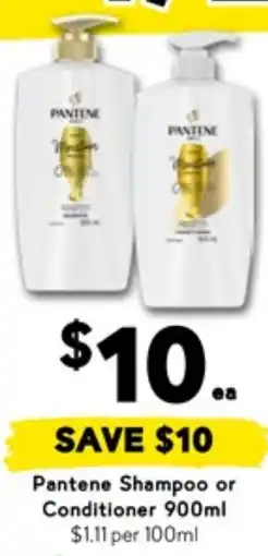 Drakes Pantene Shampoo or Conditioner offer