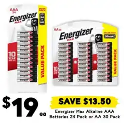 Drakes Energizer Max Alkaline offer