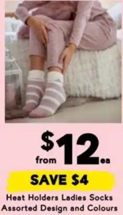 Drakes Heat Holders Ladies Socks Assorted Design and Colours offer
