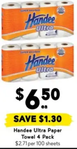 Drakes Handee Ultra Paper Towel offer