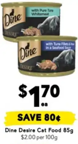 Drakes Dine Desire Cat Food offer