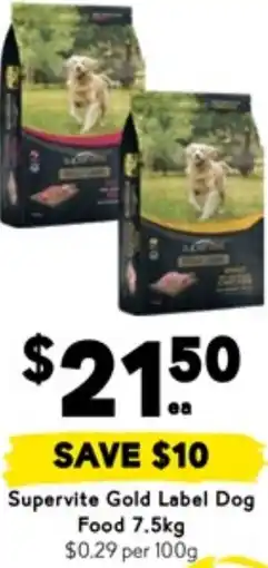 Drakes Supervite Gold Label Dog Food offer