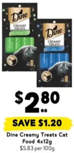 Drakes Dine Creamy Treats Cat Food offer