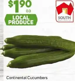 Foodland Continental Cucumbers offer