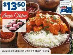 Foodland Australian Skinless Chicken Thigh Fillets offer