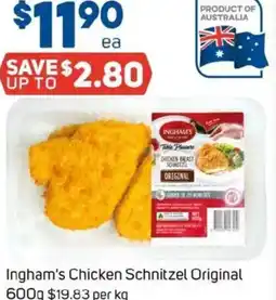 Foodland Ingham's Chicken Schnitzel Original offer