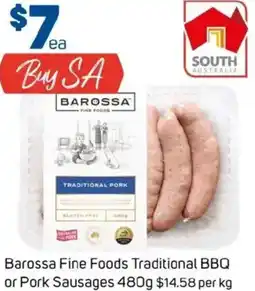 Foodland Barossa Fine Foods Traditional BBQ or Pork Sausages offer