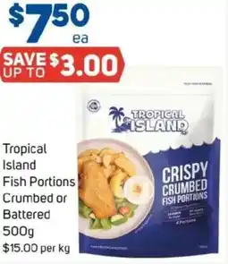 Foodland Tropical Island Fish Portions Crumbed or Battered offer