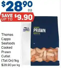 Foodland Thomas Cappo Seafoods Cooked Prawn Cutlet offer