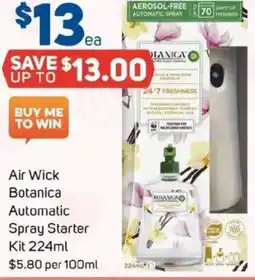 Foodland Air Wick Botanica Automatic Spray Starter Kit offer
