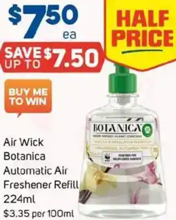 Foodland Air Wick Botanica Automatic Air Freshener Refill offer