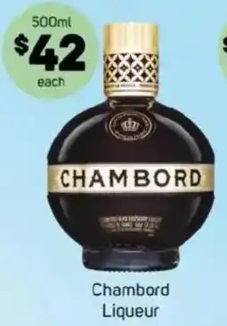 Foodland Chambord Liqueur offer