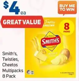 Foodland Smith's, Twisties, Cheetos Multipacks offer