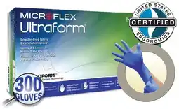 Henry Schein Ansell Microflex Ultraform Gloves Blue Nitrile Non-Sterile - Powder Free 300pk offer