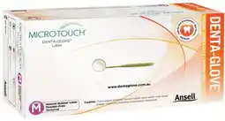 Henry Schein Ansell Microtouch Dentaglove Latex Powder Free Box 100 offer