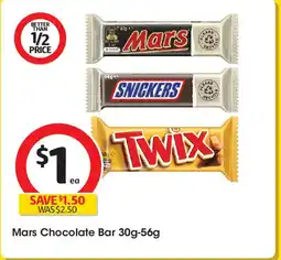 Coles Mars Chocolate Bar offer