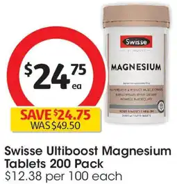 Coles Swisse Ultiboost Magnesium Tablets offer