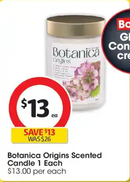 Coles Botanica Origins Scented Candle 1 Each offer