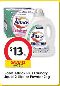 Coles Biozet Attack Plus Laundry Liquid offer