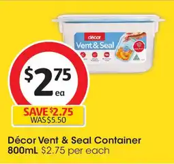 Coles Décor Vent & Seal Container offer