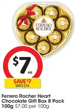 Coles Ferrero Rocher Heart Chocolate Gift Box offer