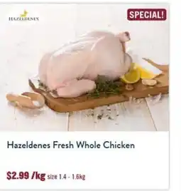 Tasman Butchers Hazeldenes Fresh Whole Chicken offer