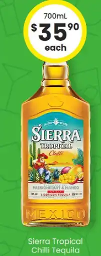 The Bottle O Sierra offer