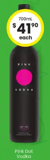 The Bottle O Pink Dot Vodka offer