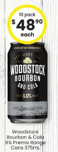 The Bottle O Woodstock Bourbon & Cola offer