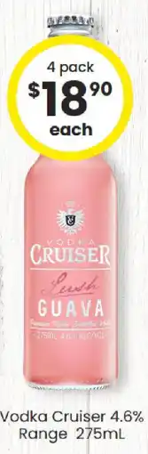 The Bottle O Vodka Cruiser 4.6% Range offer