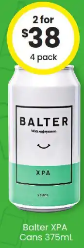 The Bottle O Balter XPA Cans offer