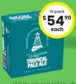 The Bottle O Wayfarer tropical pale ale offer