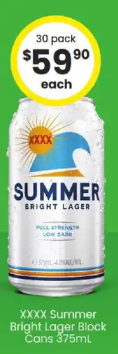 The Bottle O Bright lager offer