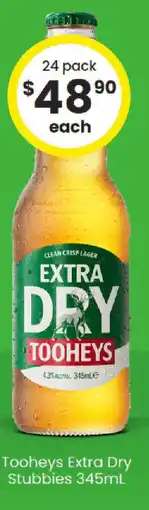 The Bottle O Tooheys Extra Dry Stubbies offer