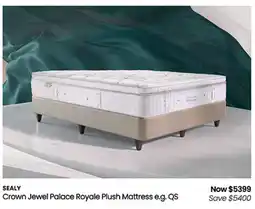 Myer Crown Jewel Palace Royale Plush Mattress e.g. QS offer