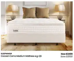 Myer Cocoon Como Medium Mattress e.g. QS offer