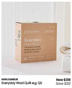 Myer Everyday Wool Quilt e.g. QS offer
